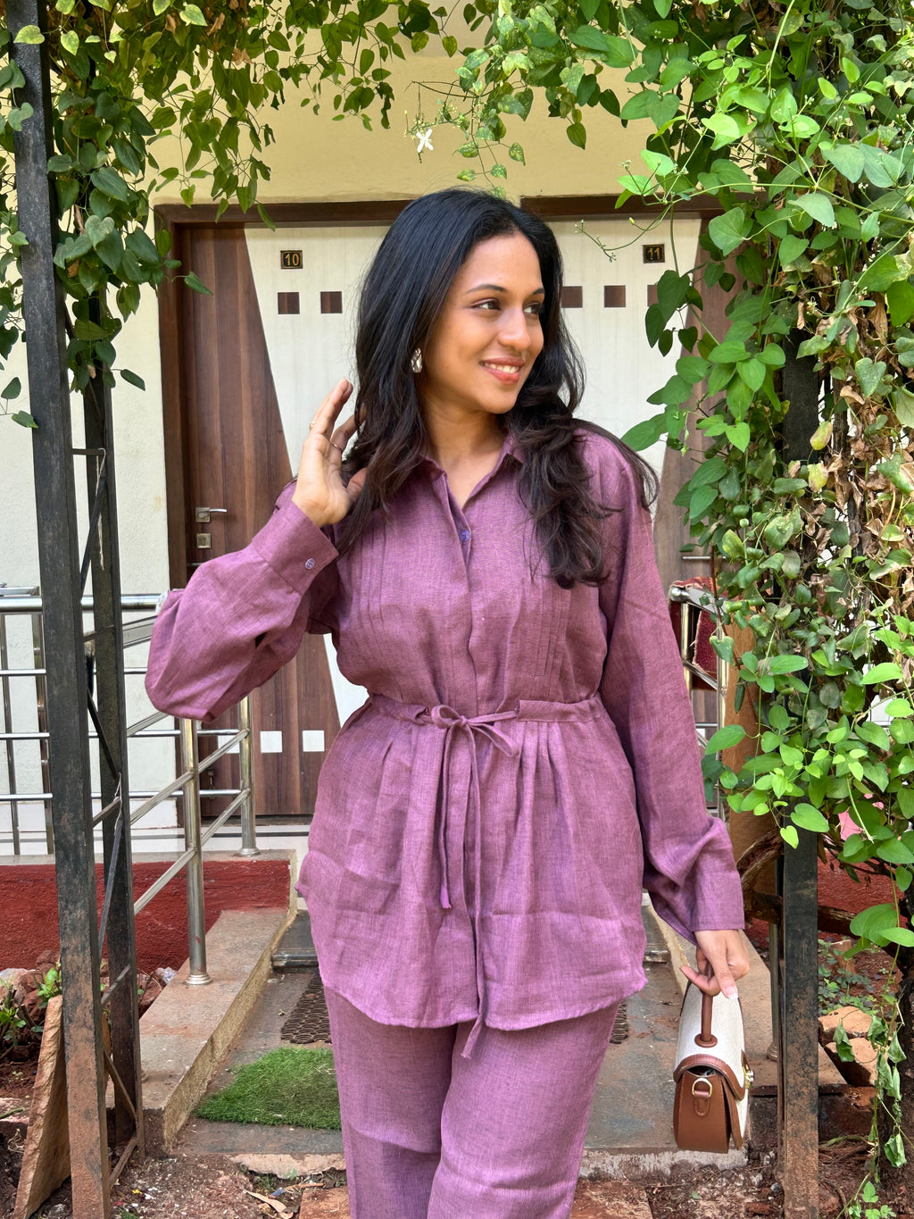 The Mauve Linen Co-ord Set