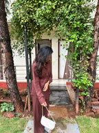 Chocolate Brown Drawstring Co-ord Set