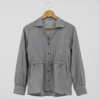 Formal Striped Top for Women | Premium Fabric Office Wear - LoveForTextile