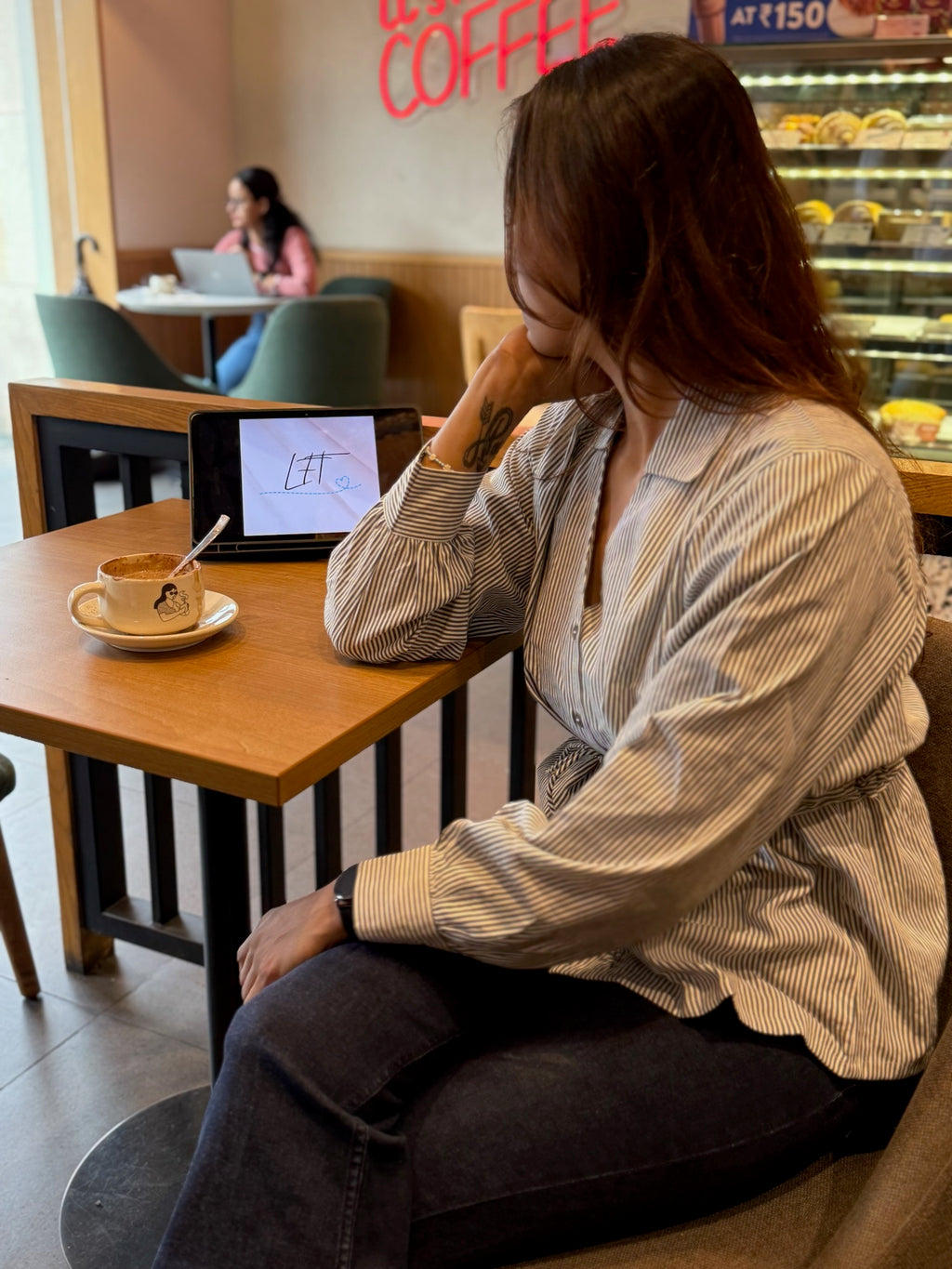 Formal Striped Top for Women | Premium Fabric Office Wear - LoveForTextile