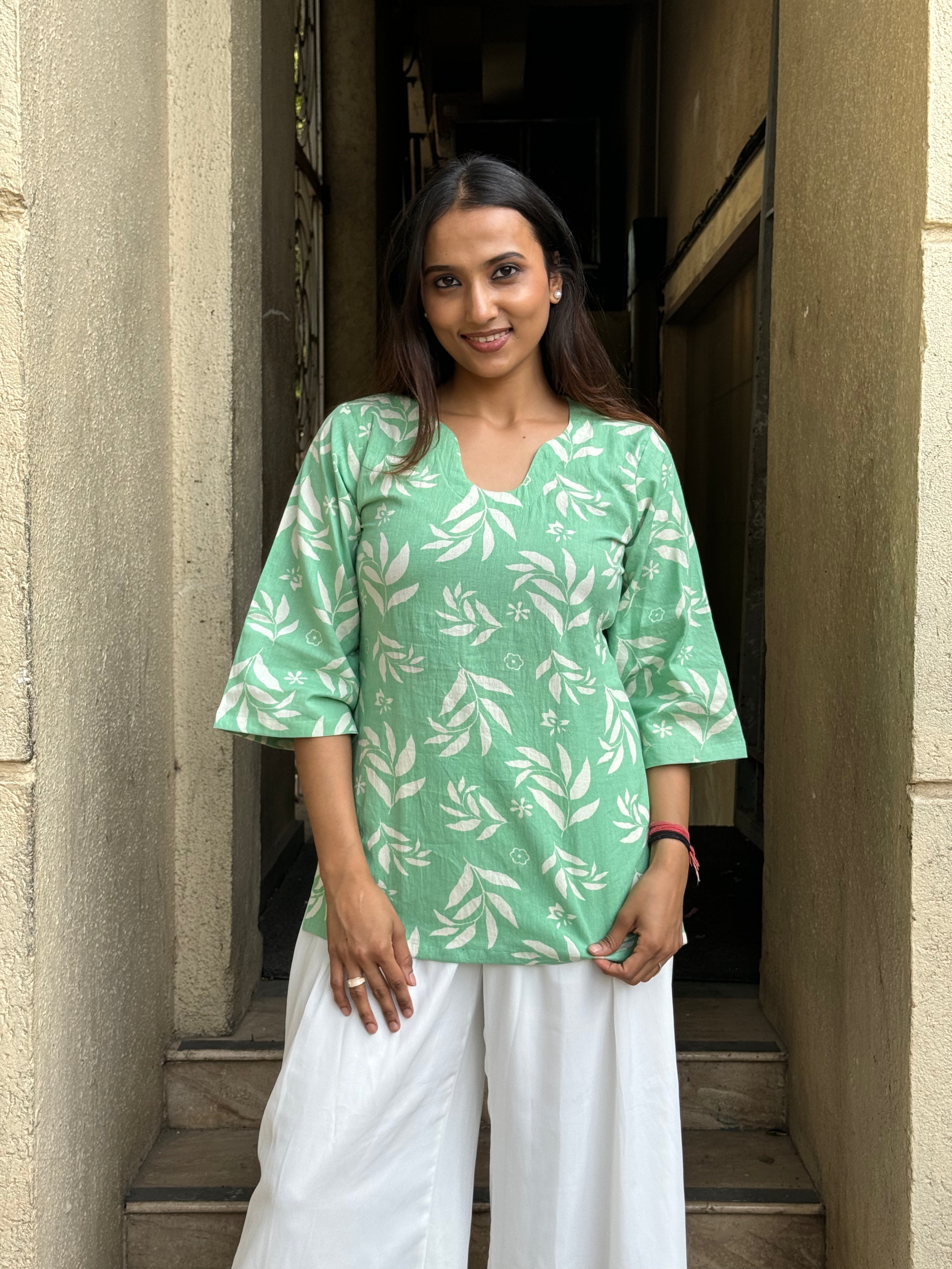 Printed summer breeze tunic