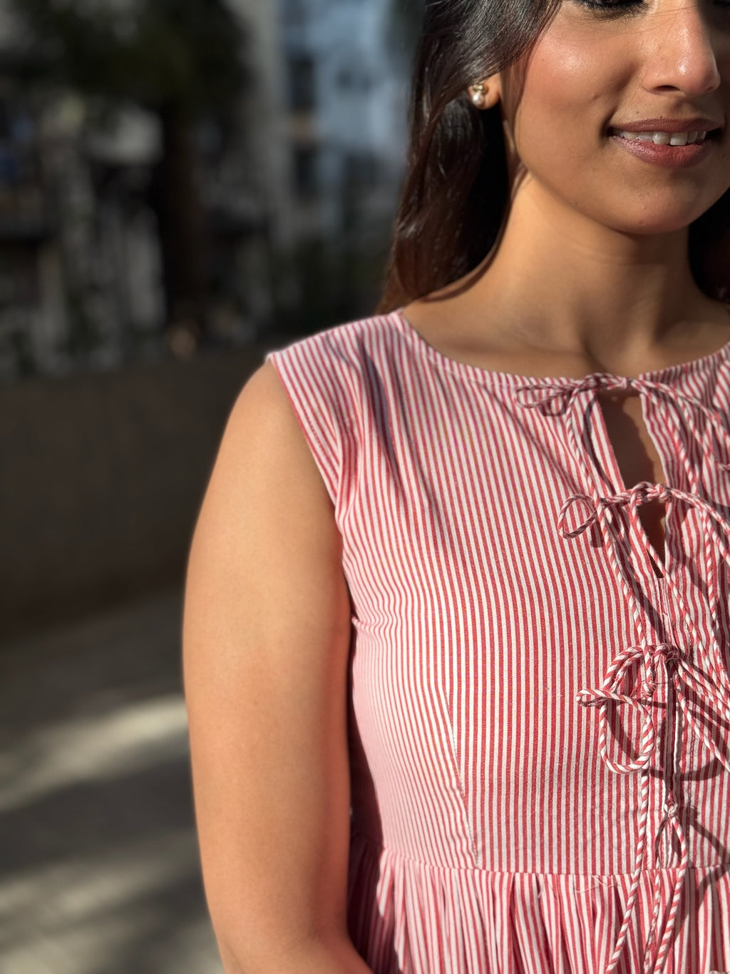 Stripe Summer Dress | Casual Dress - LoveForTextile