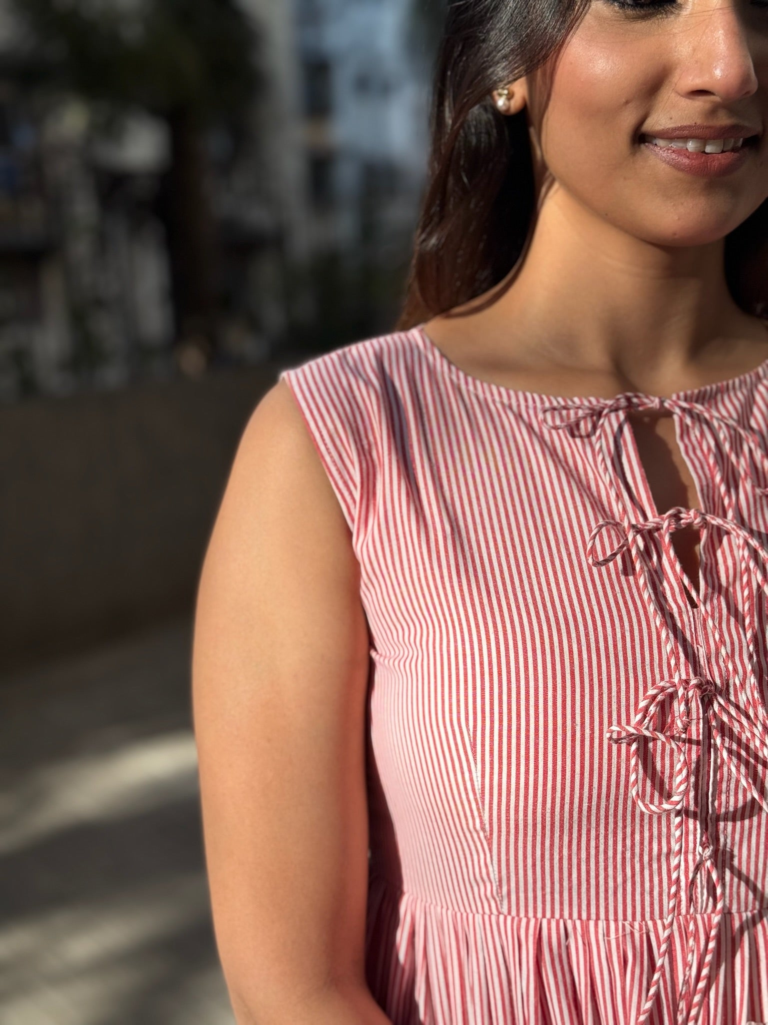 Stripe Summer Dress | Casual Dress - LoveForTextile