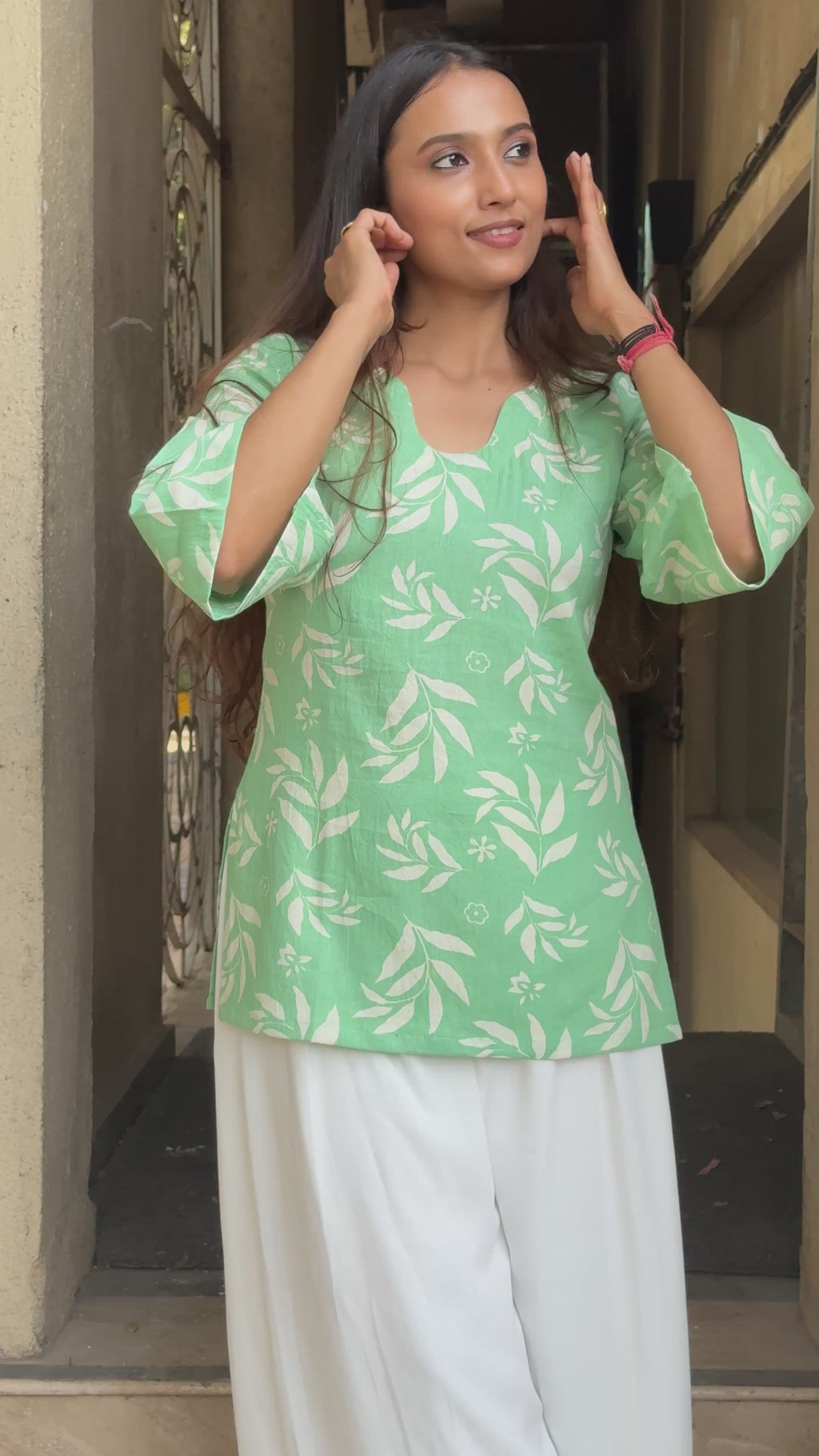 Printed summer breeze tunic