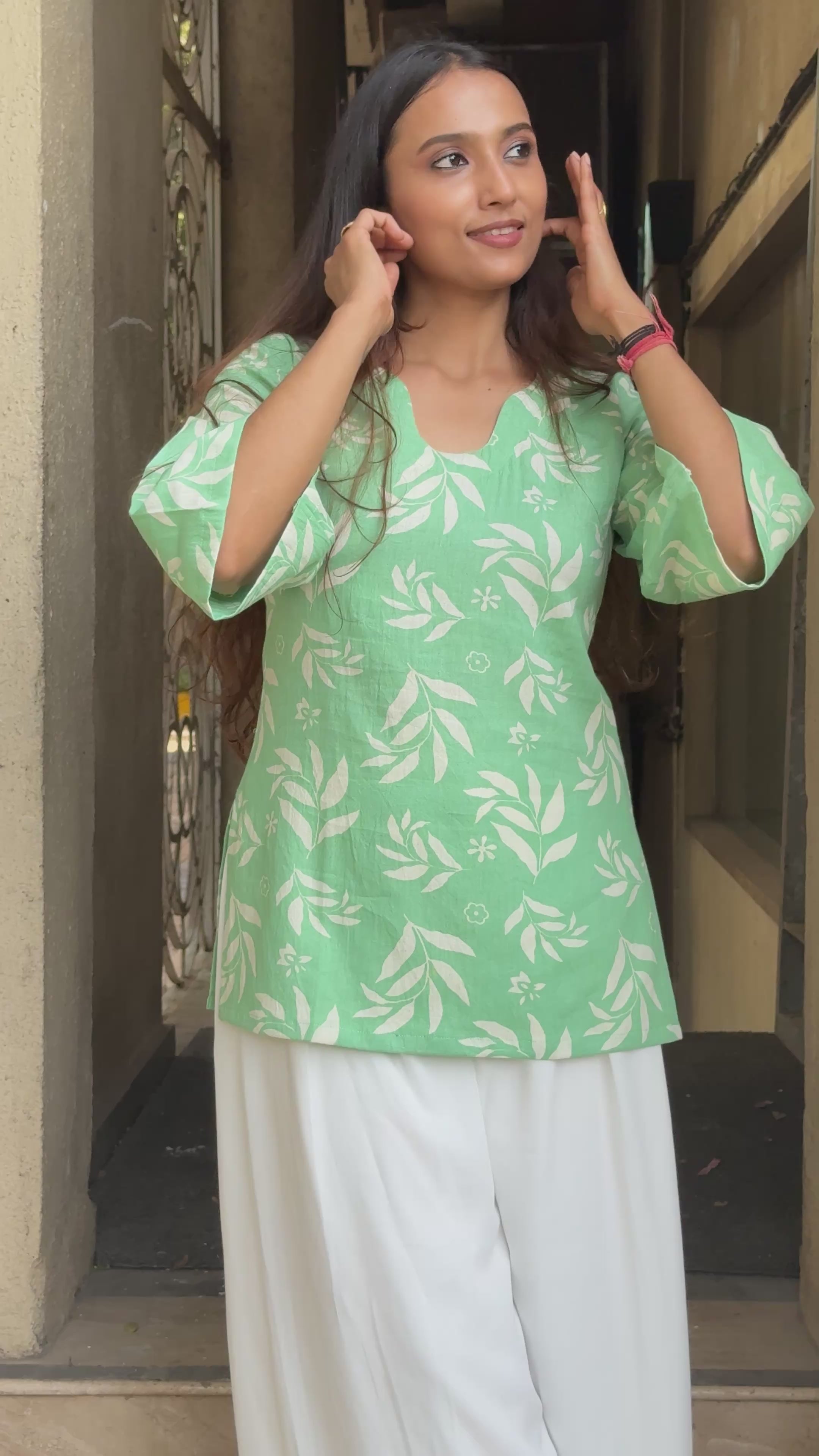 Printed summer breeze tunic