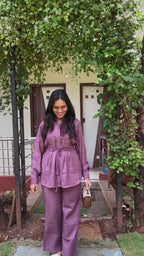 The Mauve Linen Co-ord Set